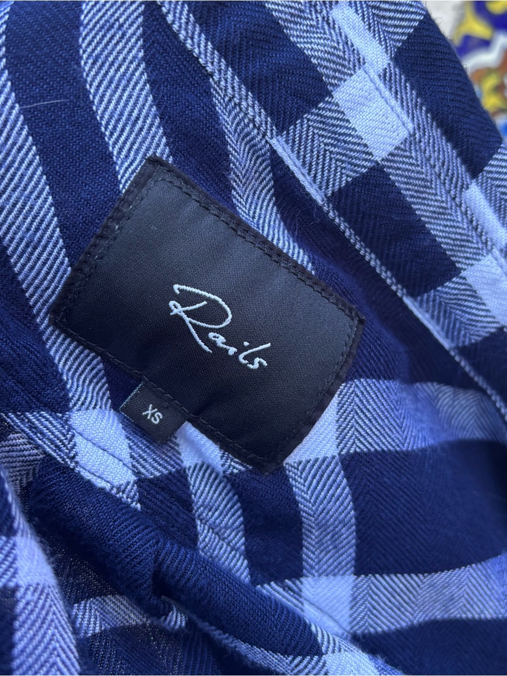 RAILS Classic Navy Plaid Button-Down Shirt - Women - Picture 6 of 8